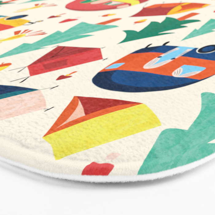 Let's go camping! Bath Mat Gallery Image 3