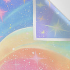 Pastel Galaxy Dreamscape with Sparkling Stars and Rainbow Swirls Wall Tapestry Gallery Image 3