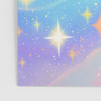 Pastel Galaxy Dreamscape with Sparkling Stars and Rainbow Swirls Poster Gallery Image 3