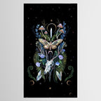 Deer Skull Crystals Garden Tablecloth Gallery Image 2