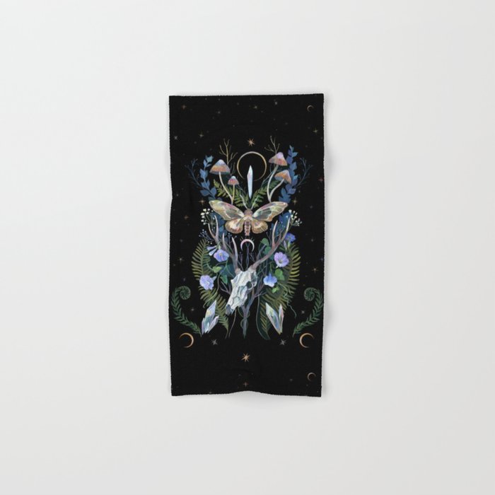 Deer Skull Crystals Garden Bath Towel Gallery Image 1
