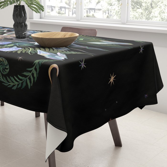 Deer Skull Crystals Garden Tablecloth Gallery Image 3