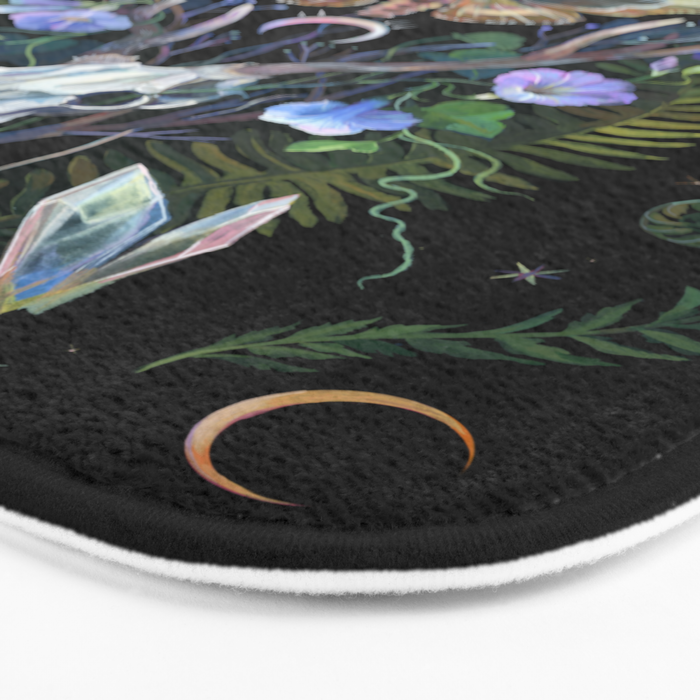 Deer Skull Crystals Garden Bath Mat Gallery Image 3