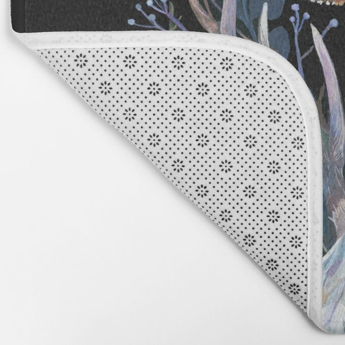 Deer Skull Crystals Garden Bath Mat Gallery Image 2