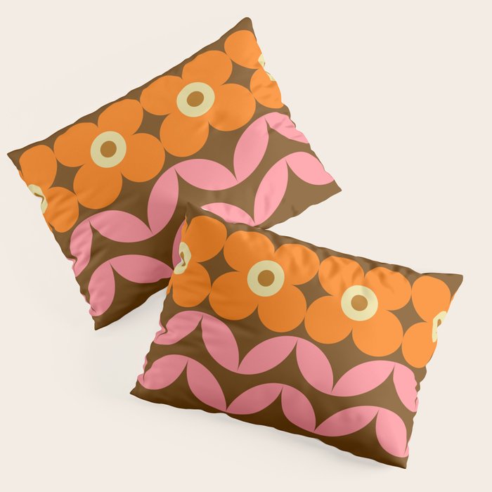 Retro Flower 10A Pillow Sham Gallery Image 3