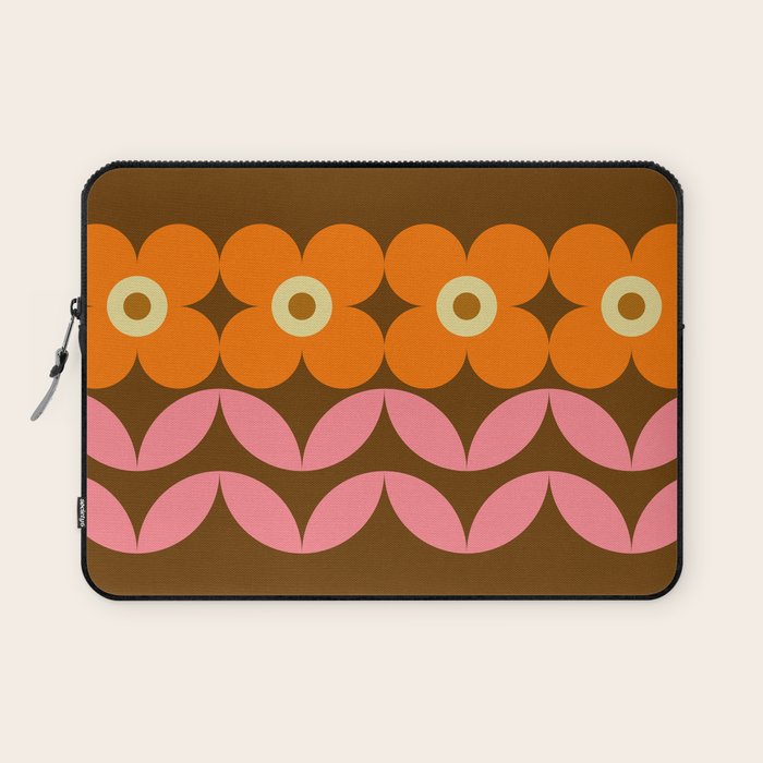 Retro Flower 10A Laptop Sleeve Gallery Image 1
