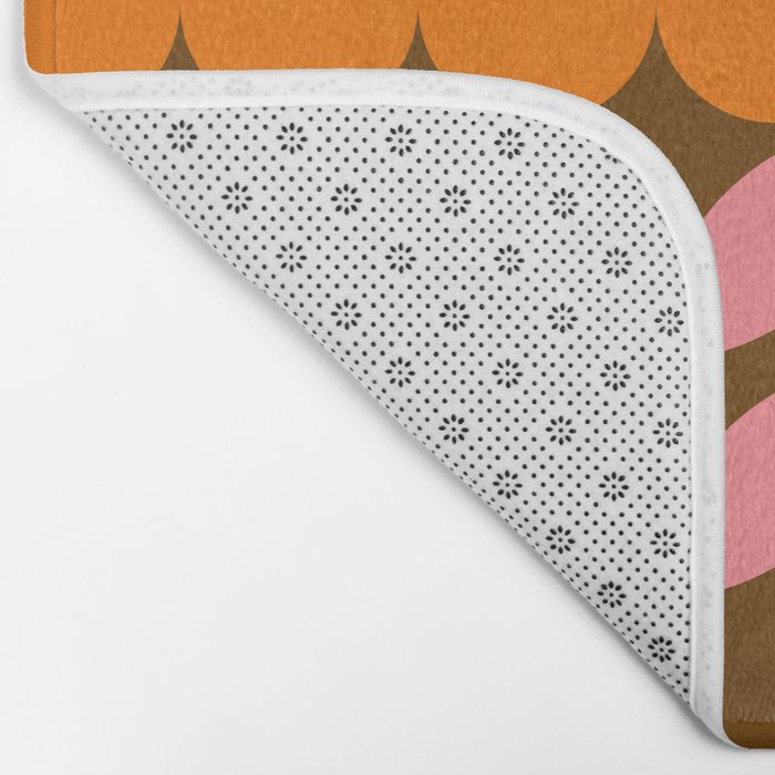 Retro Flower 10A Bath Mat Gallery Image 2