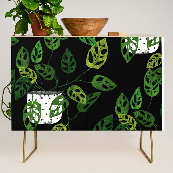 Back monstera obliqua Credenza Gallery Image 1