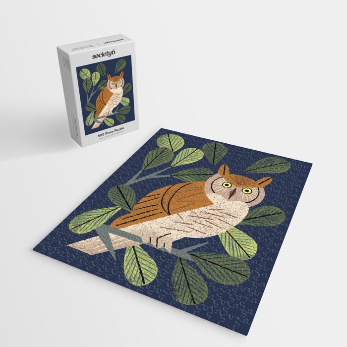 Perching Owl Jigsaw Puzzle Gallery Image 2