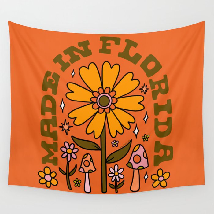 Made In Florida Wall Tapestry Gallery Image 1