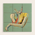 Minimal Abstract Woman 4 Wood Wall Art Gallery Image 1
