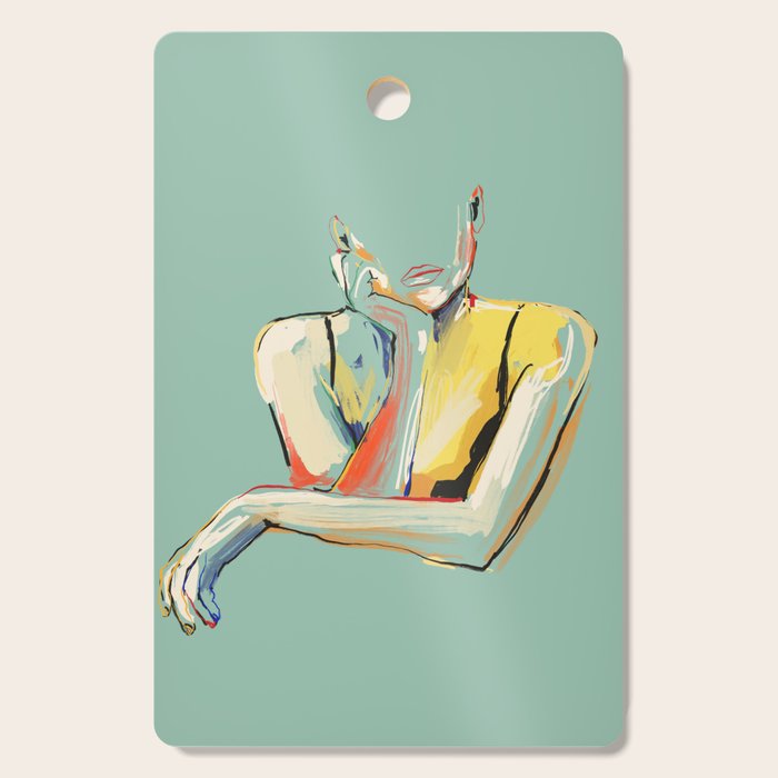 Minimal Abstract Woman 4 Cutting Board Gallery Image 1
