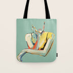 Minimal Abstract Woman 4 Tote Bag Gallery Image 1
