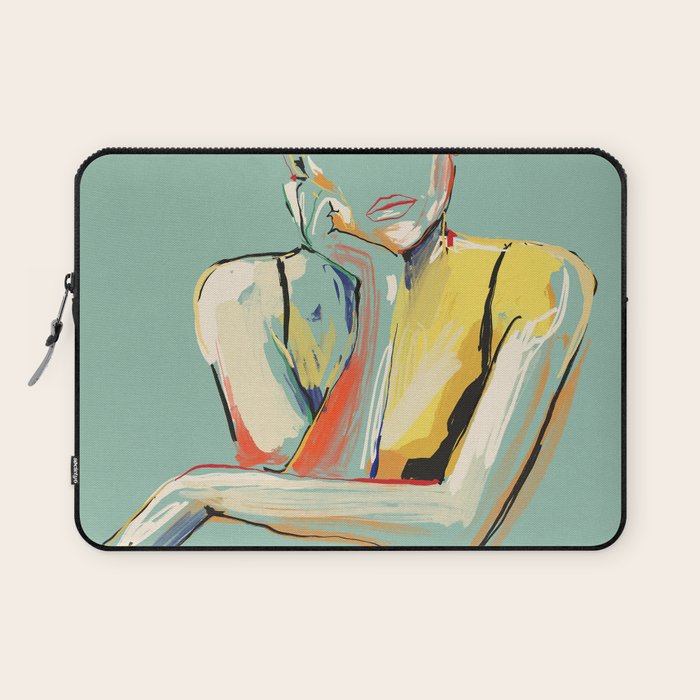 Minimal Abstract Woman 4 Laptop Sleeve Gallery Image 1
