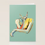 Minimal Abstract Woman 4 Stationery Card Gallery Image 2