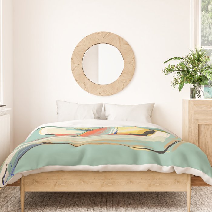 Minimal Abstract Woman 4 Duvet Cover Gallery Image 3