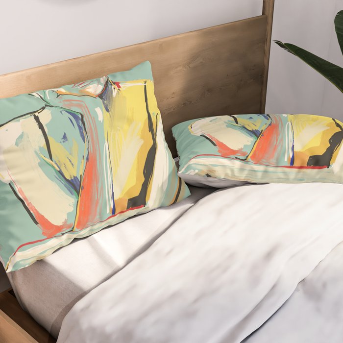 Minimal Abstract Woman 4 Pillow Sham Gallery Image 2