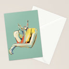 Minimal Abstract Woman 4 Stationery Card Gallery Image 2