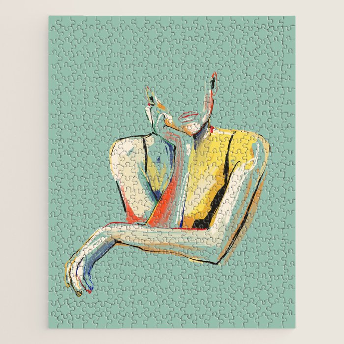 Minimal Abstract Woman 4 Jigsaw Puzzle Gallery Image 1