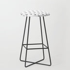 Simple black white modern nautical anchor Stool Gallery Image 1
