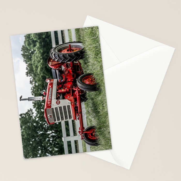 International Harvester Farmall 240 Red Tractor McCormick Deering Stationery Card Gallery Image 2
