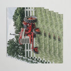 International Harvester Farmall 240 Red Tractor McCormick Deering Wrapping Paper Gallery Image 3