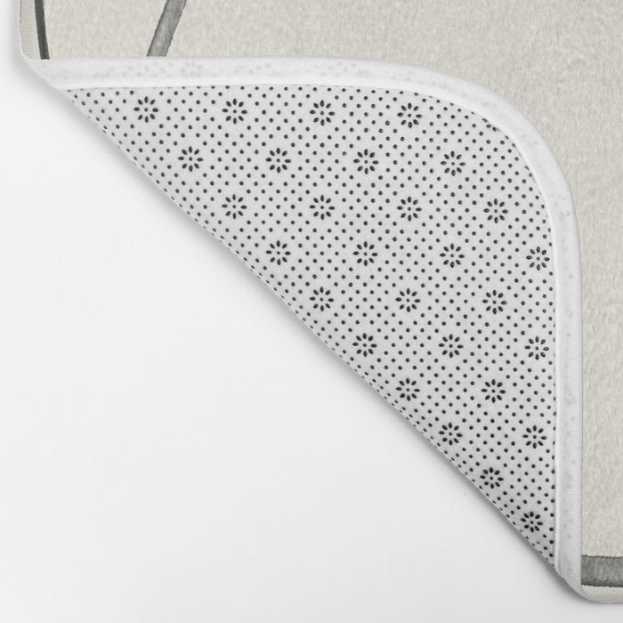 Minimal Abstract Line Art Bath Mat Gallery Image 2