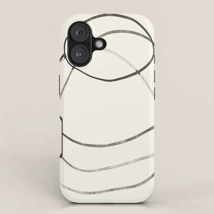 Minimal Abstract Line Art iPhone Case Gallery Image 1