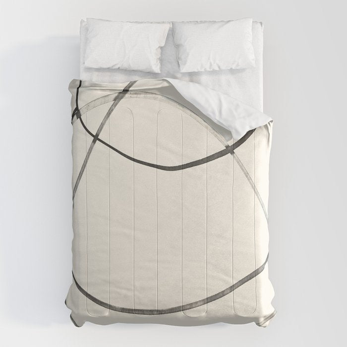 Minimal Abstract Line Art Comforter Gallery Image 1