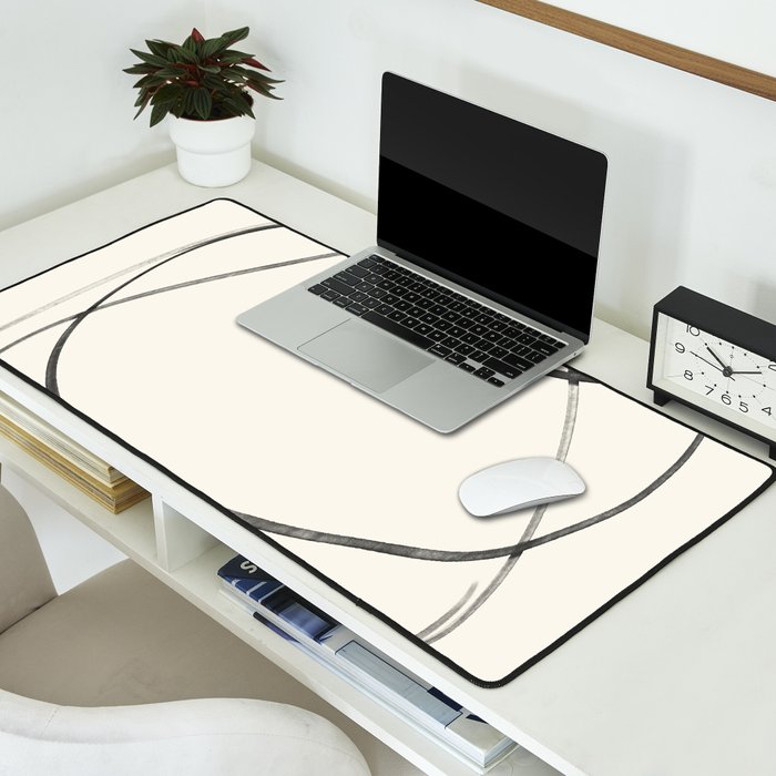 Minimal Abstract Line Art Desk Mat Gallery Image 2