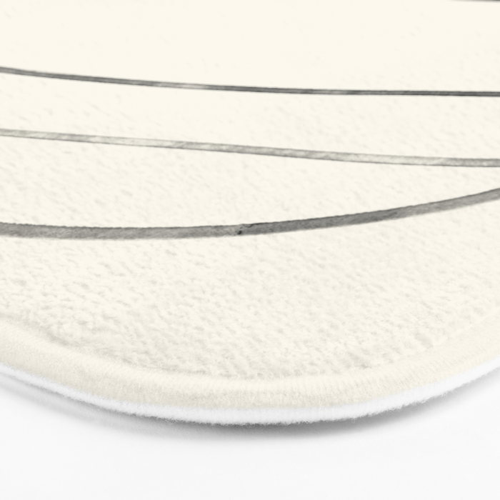 Minimal Abstract Line Art Bath Mat Gallery Image 3
