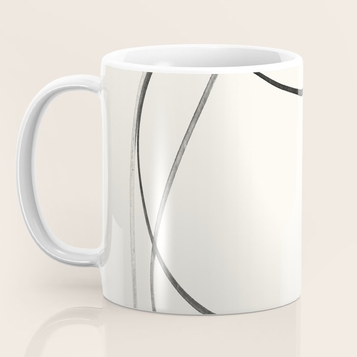 Minimal Abstract Line Art Coffee Mug Gallery Image 3