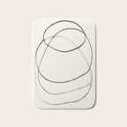 Minimal Abstract Line Art Bath Mat Gallery Image 1