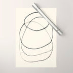 Minimal Abstract Line Art Wrapping Paper Gallery Image 1