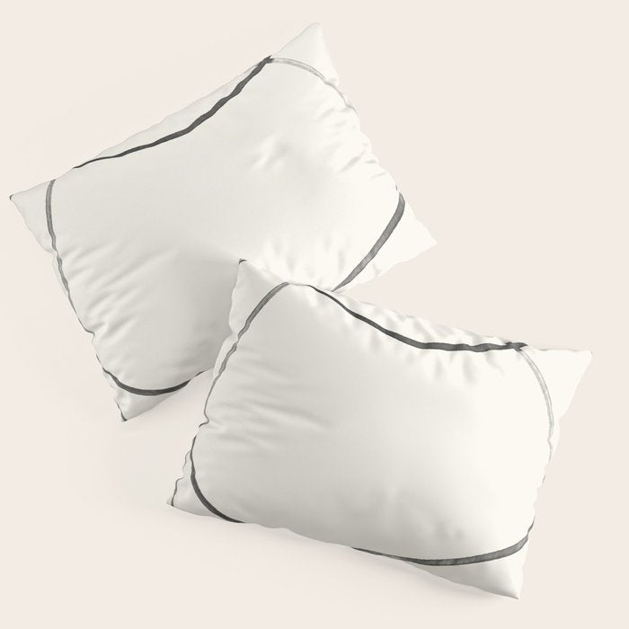 Minimal Abstract Line Art Pillow Sham Gallery Image 1