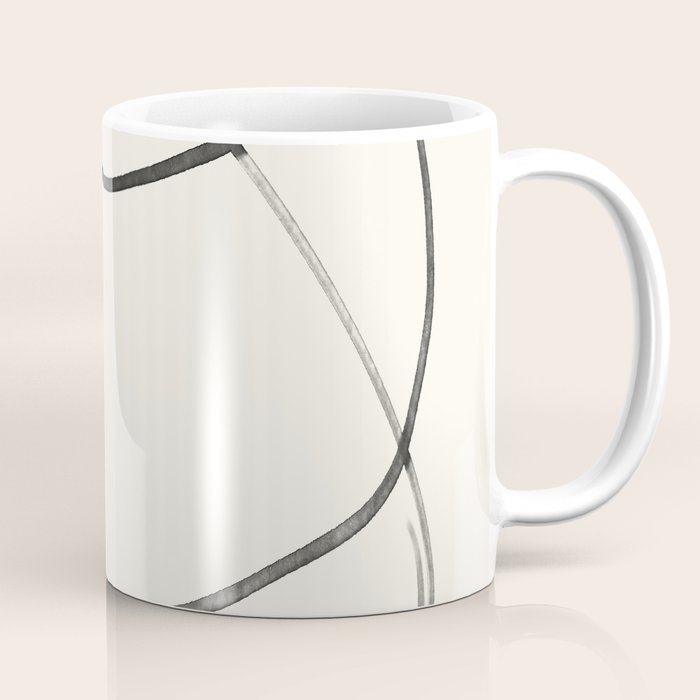 Minimal Abstract Line Art Coffee Mug Gallery Image 1