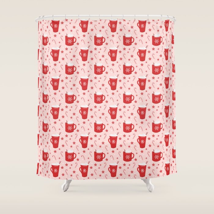 Peppermint Mocha Shower Curtain Gallery Image 1