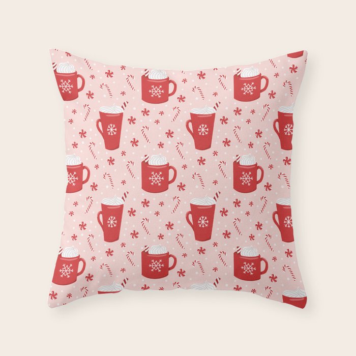 Peppermint Mocha Throw Pillow Gallery Image 6