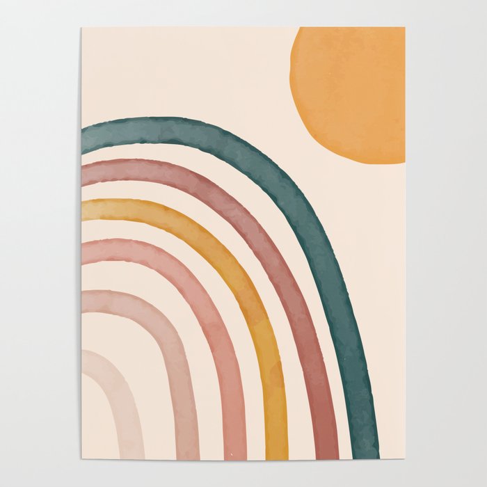 Abstract Colors of the Rainbow Poster Gallery Image 1