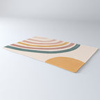 Abstract Colors of the Rainbow Rug Gallery Image 3