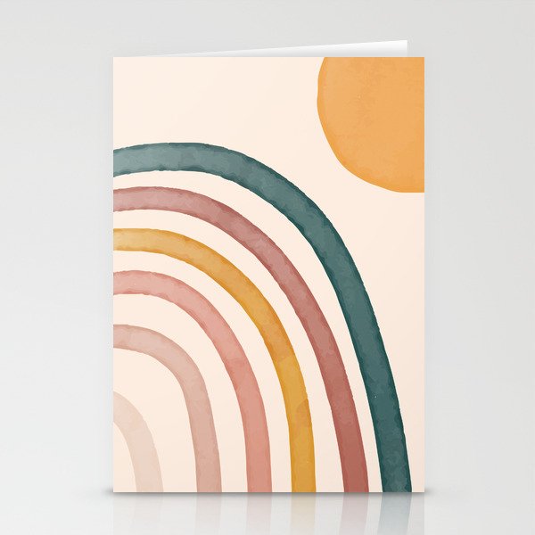 Abstract Colors of the Rainbow Stationery Card Gallery Image 2