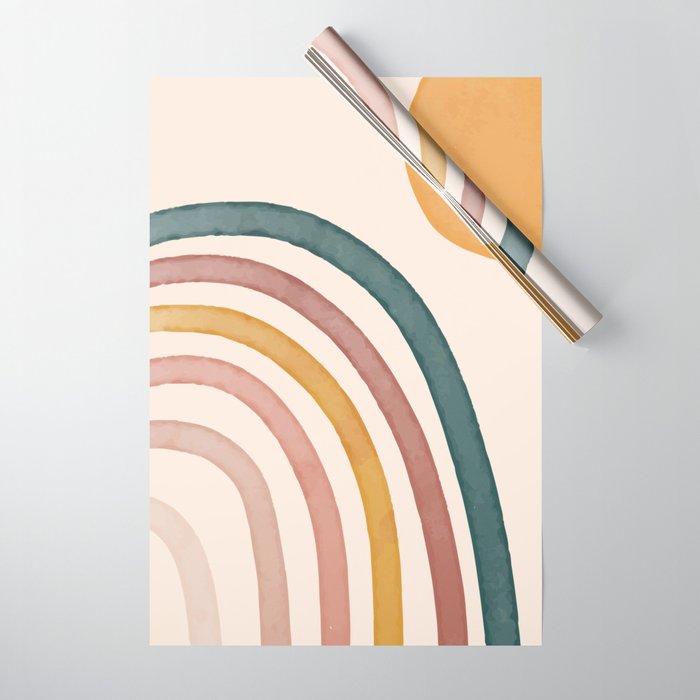 Abstract Colors of the Rainbow Wrapping Paper Gallery Image 1