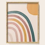 Abstract Colors of the Rainbow Serving Tray Gallery Image 1