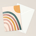 Abstract Colors of the Rainbow Stationery Card Gallery Image 2