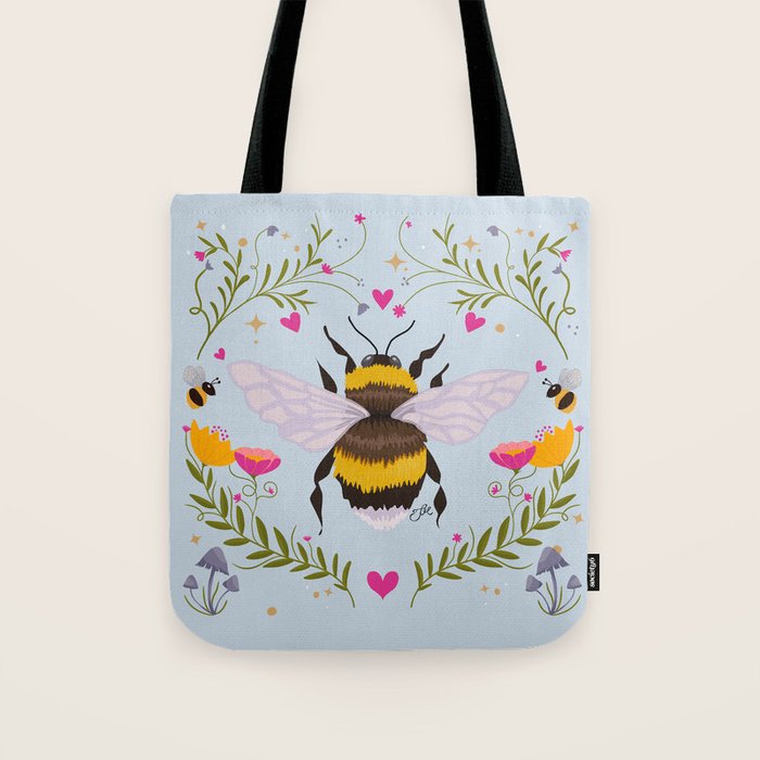 Bumblebee Garden Tote Bag Gallery Image 1