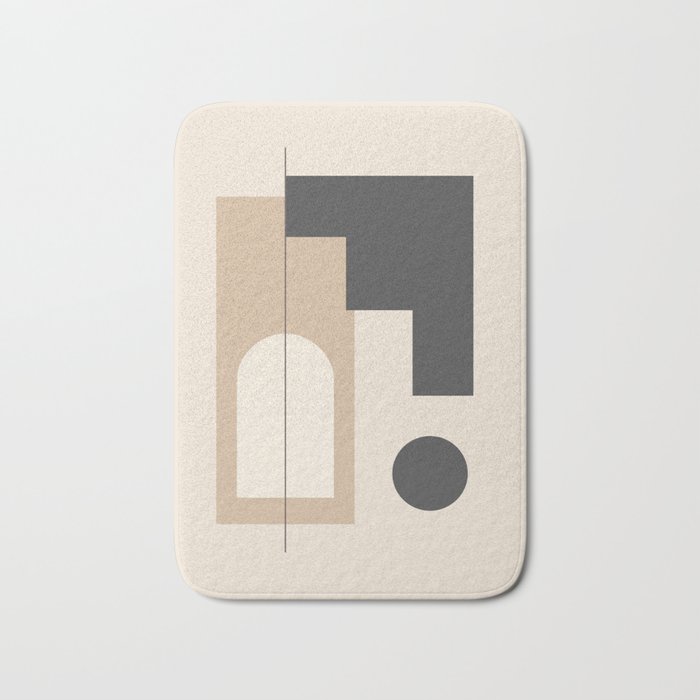 Minimal Geometric Shapes 76 Bath Mat Gallery Image 1
