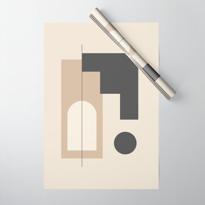 Minimal Geometric Shapes 76 Wrapping Paper Gallery Image 1