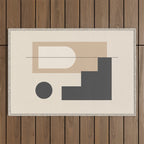 Minimal Geometric Shapes 76 Outdoor Rug Gallery Image 1