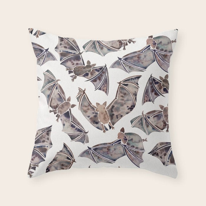 Bat Collection Throw Pillow Gallery Image 1