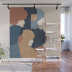 Girl Power portrait - we persist - Earthy #girlpower Wall Mural Gallery Image 1